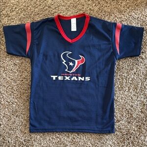 Kids Houston Texans Navy and Red Jersey